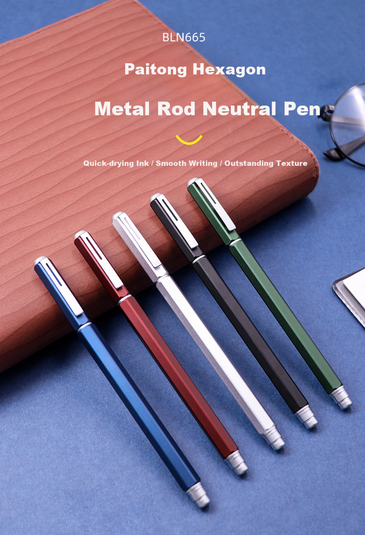 Pentel 0.5mm Business Gel Pen with Metal Barrel, Office Financial Signing Pen, Quick-Drying Ink Pen, BLN665D-AE, Gree 2