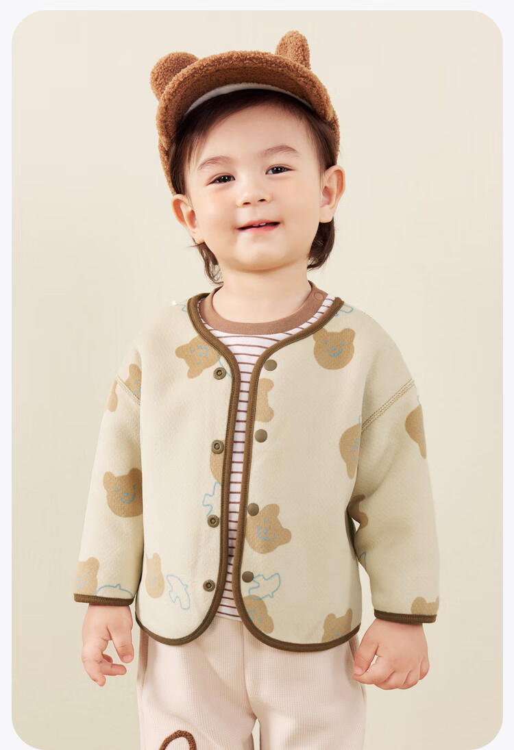 Minibala Unisex Baby Lamb Wool Thickened Coat 2025 Autumn Winter [Reversible] 24
