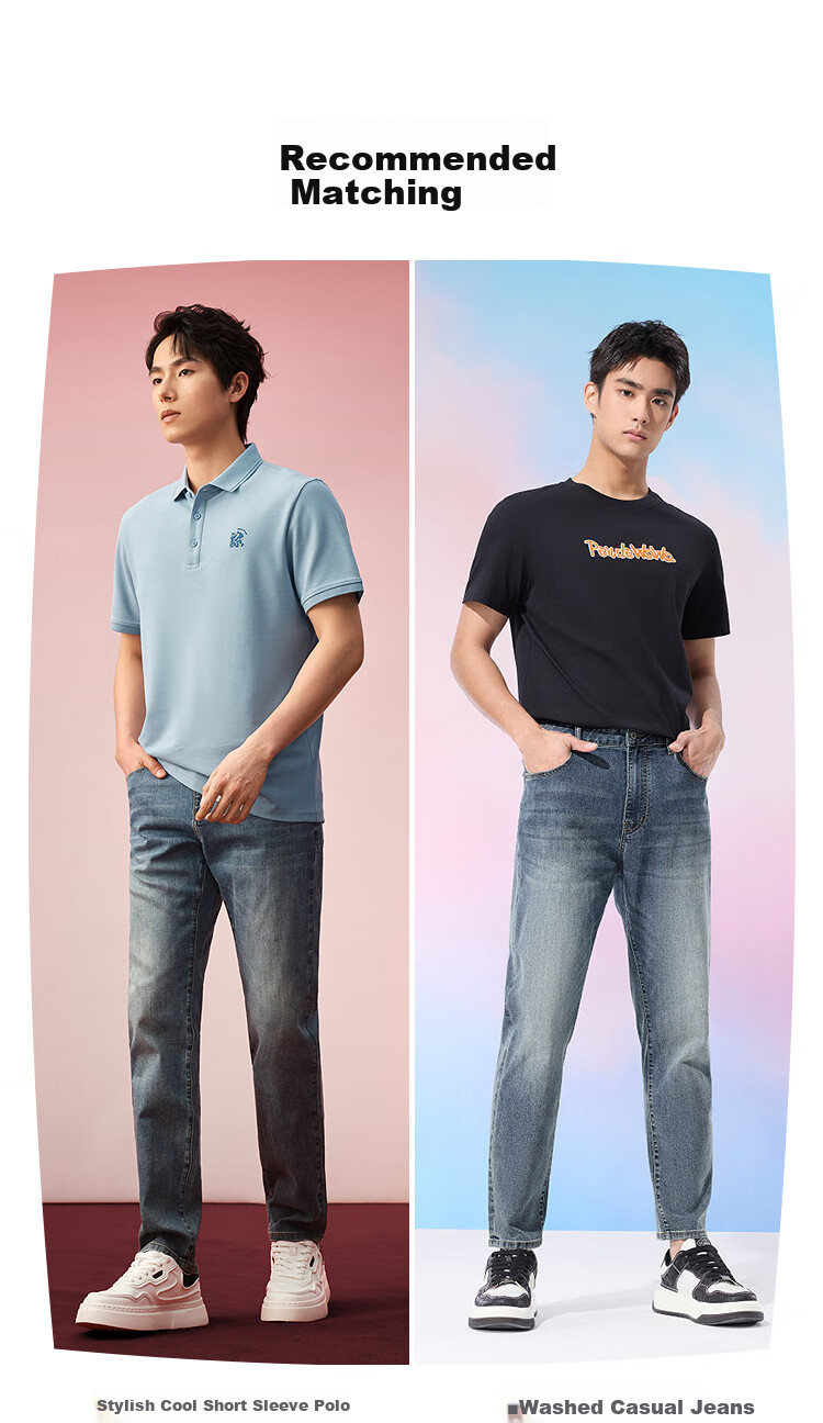 HLA Short-Sleeve Polo Shirt for Men, New Arrival [Fortune Print], Cool-Feeling Short-Sleeve Shirt for Men in Summer 11