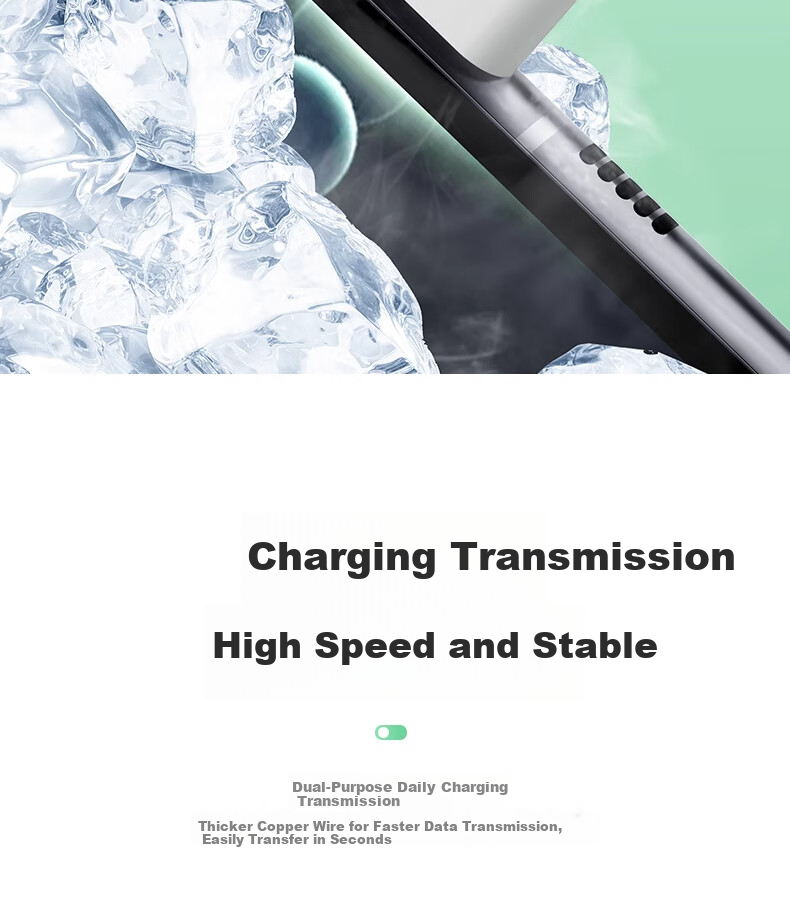 Nengshi Type-C Data Cable, 6A Charging Cable, 100W Fast Charging, Suitable for Huawei, Honor, OPPO, Xiaomi, 66W Android Phones, USB-C Fast Charging Cable, 0.25 Meters White [Two-Pack] 20