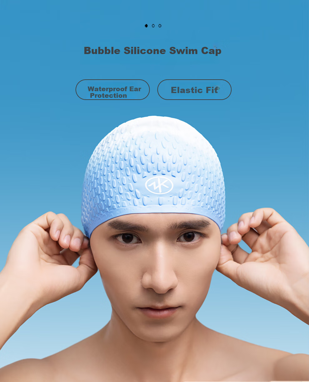 ZOKE Adult Silicone Swimming Cap, Non-Constricting, Waterproof, Professional Swim Cap, 624503211-1 1