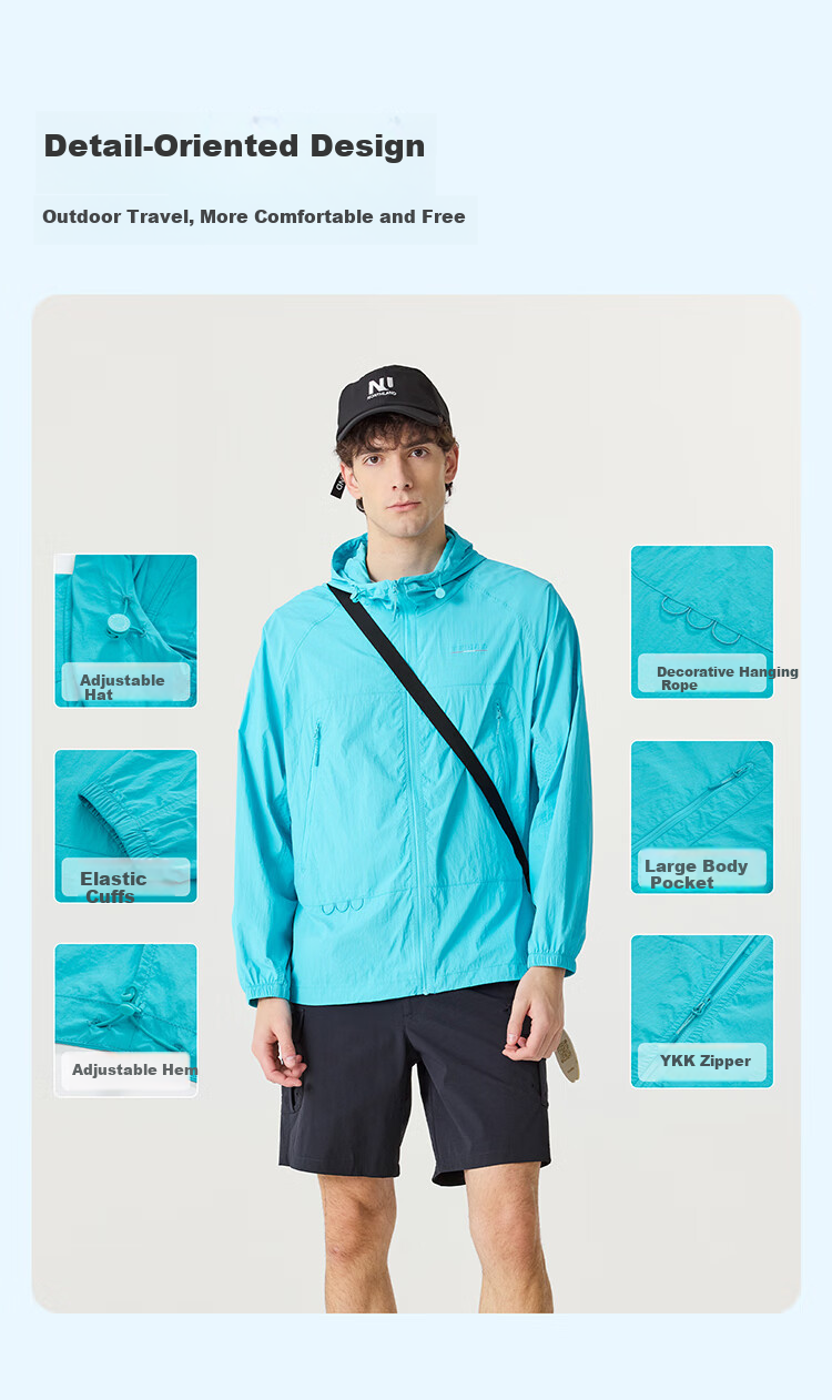 NORTHLAND Outdoor Unisex Sun Protection Cooling Antibacterial Breathable Lightweight Couple Skin Jacket Sun Protection Clothing 5