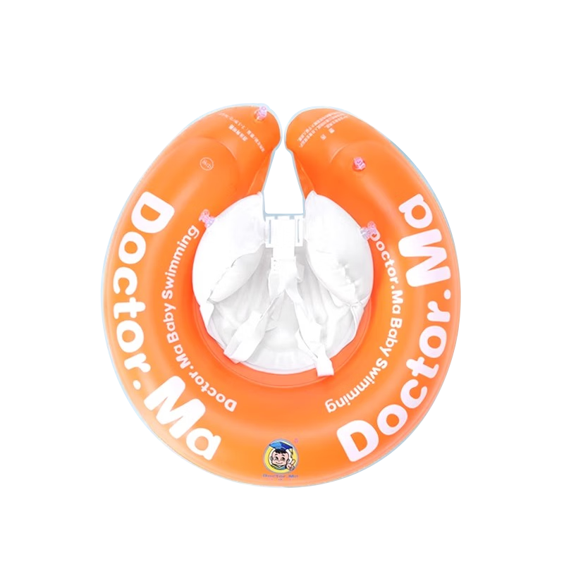 DOCTOR MA Baby Swimming Ring, Infant Prone Ring, Children's Swim Ring, Armpit Strap Ring, Christmas Gift, Orange Small Size