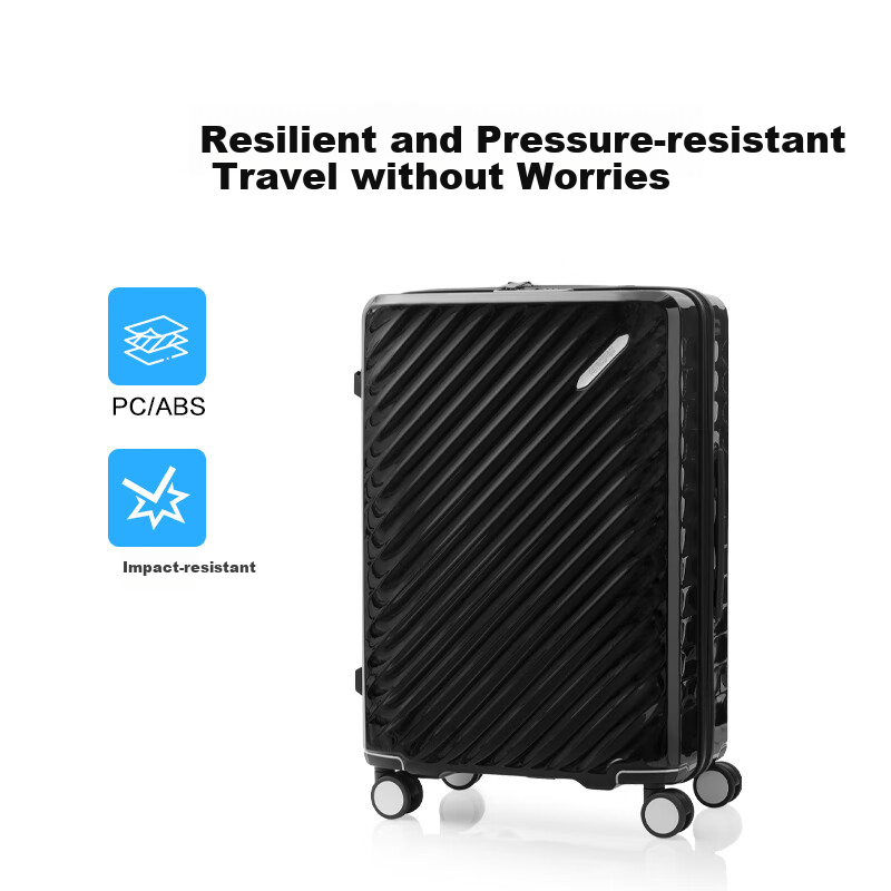 Чемодан AMERICAN TOURISTER, 24 дюйма, стильный, с кодовым замком, черный