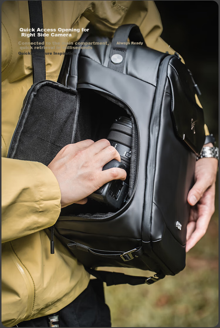 GYXX Gaia C1 Crossbody Camera Bag, Dual-Use Backpack for Men And Women, DSLR And Mirrorless Camera Photography Bag, Storage Inner Liner Bag 17