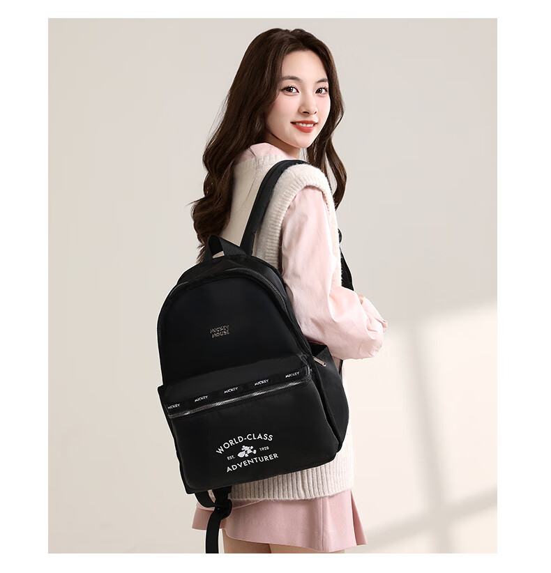 Disney Handbag, Women's Bag, Student Travel Backpack, Cute Mickey Mouse Backpack, Large Capacity Backpack, Lightweight Travel Backpack for Wome 9