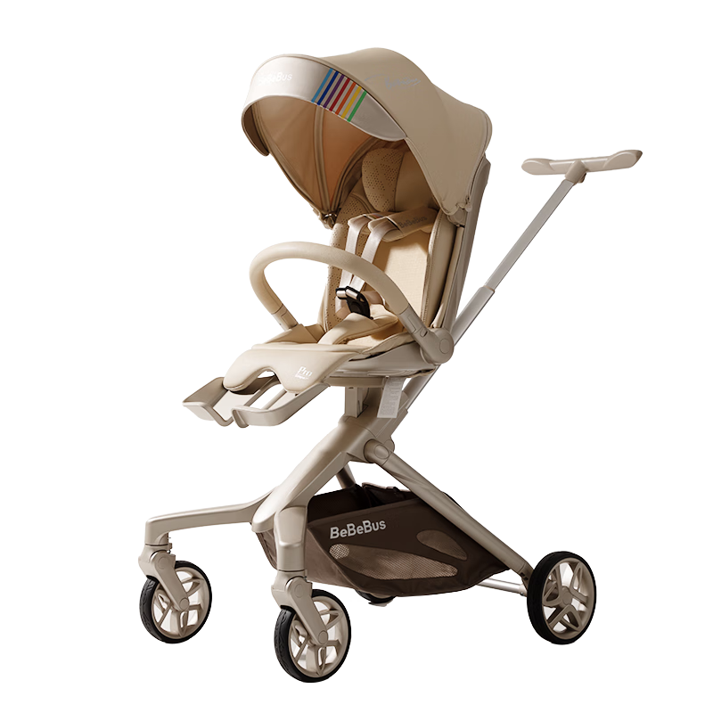 Bebebus Butterfly Stroller Max, Lightweight Foldable Baby Carriage, Reversible Seat And Lie-Flat, Shock-Absorbing, Portable Stroller for Toddlers