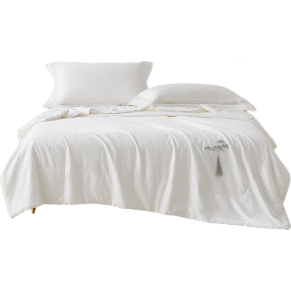 LUOLAI Home Textiles Mulberry Silk Summer Cooling Quilt, All-Cotton Class A Antibacterial Anti-Mite Mulberry Silk Air Conditioning Summer Quilt 220*250 3.8 Ji