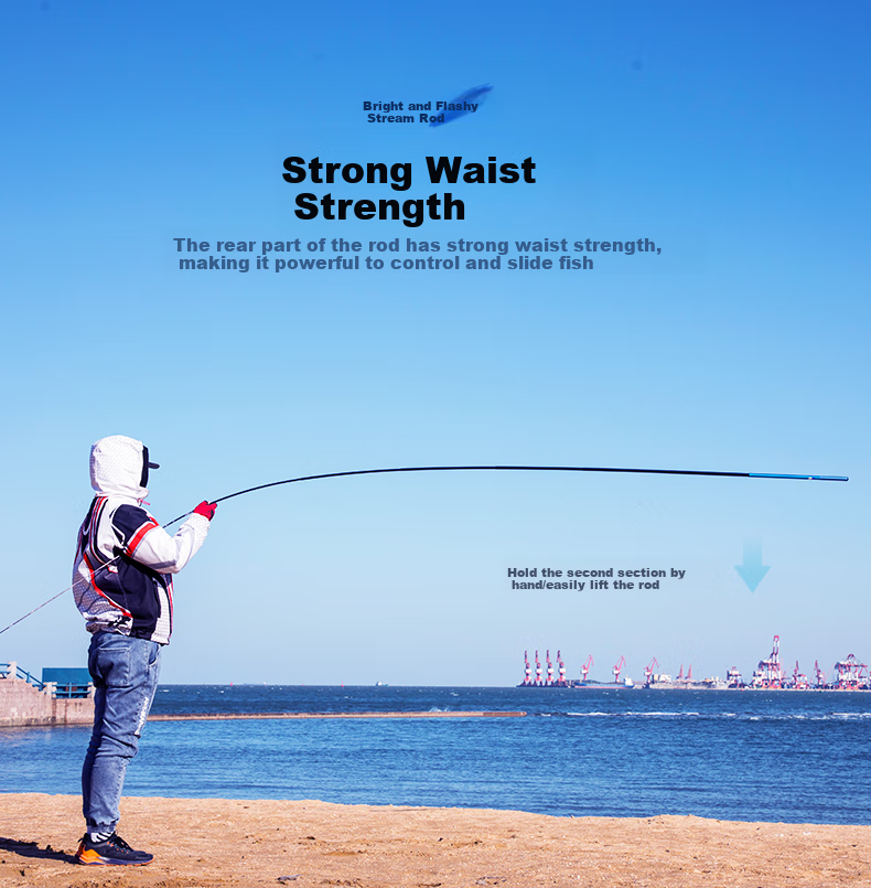 GW6.3-Meter Short Section Fishing Rod, Handheld Rod, Stream Fishing Pole, Beginner's Fishing Rod, Stream Rod, Fishing Tackle, Fishing Pole 4