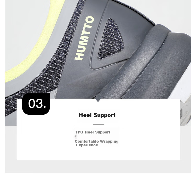 HUMTTO Men's Casual Hiking Shoes, Lightweight Breathable Casual Men's Shoes, Shock-Absorbing Non-Slip Mountaineering Shoes, Charcoal Black, Size 42 13