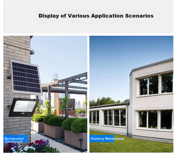 NVC Solar Outdoor Lighting Floodlight Garden Light Street Light with Motion Sensor And Remote Control, 1100lm, Illuminates about 40㎡ 23