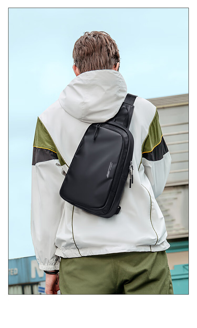 GOLF Chest Bag, Large Capacity Crossbody Bag for Men, Casual Shoulder Bag, Phone And IPad Bag, Water-Resistant Cycling Sports Small Backpack 2