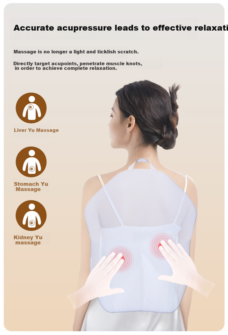 MIAOJIE MX07 Waist Massager, Walking-Style Back And Waist Massager, Kneading And Heating Pad, Lumbar Support Cushion, Spine Protection, Relieves Lower Back Muscle Strain, Gift for Parents 8