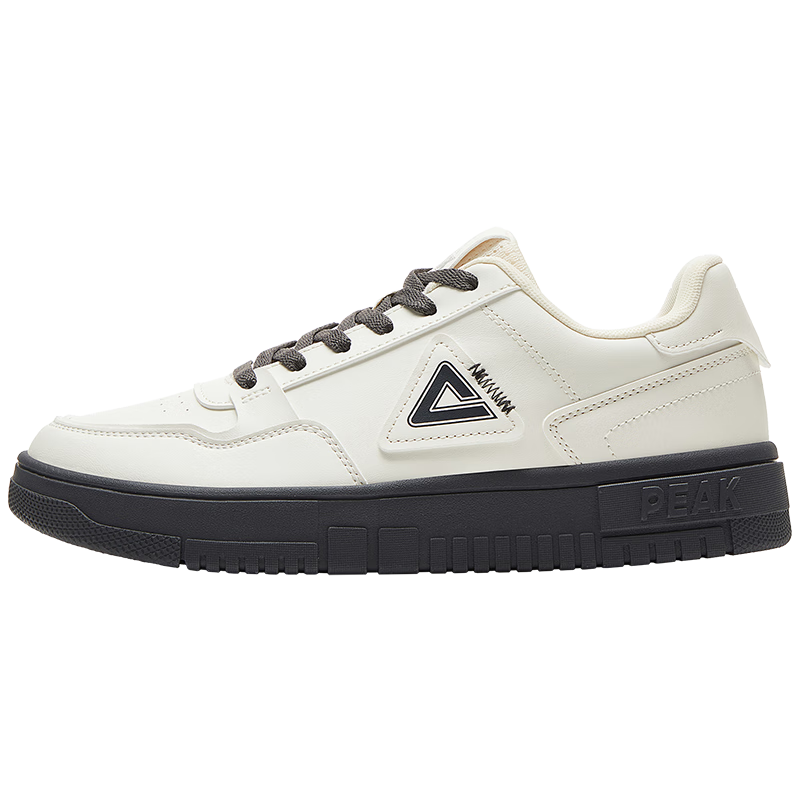 PEAK Men's Sneakers, Summer Low-Top Casual Shoes, Air Force One Style White Sneakers, Versatile Sports Shoes for Men, DB531127