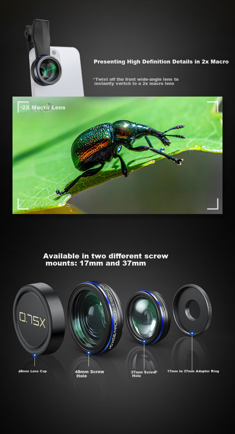 NEEWER Smartphone Lens, 7x Telephoto Master-Level Phone Camera, High-Definition Professional Shooting, Compatible with Apple 18 Pro And Huawei, Universal External DSLR-Level Concert Macro Photography Tool 19