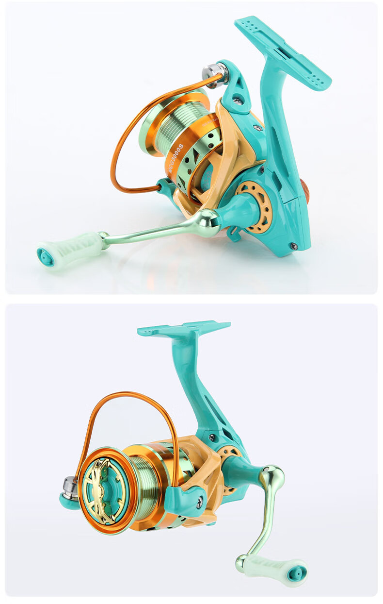 HAUT TON Macaron II Spinning Fishing Reel Universal Micro Lure Fishing Reel 6000 Series 1