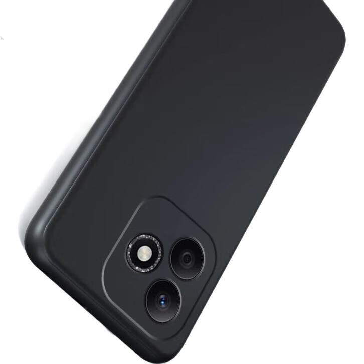 Чехол KMaxAI для Honor Play9T Pro/X60i, противоударный, ультратонкий, с полной защитой линз, матовый TPU, черный