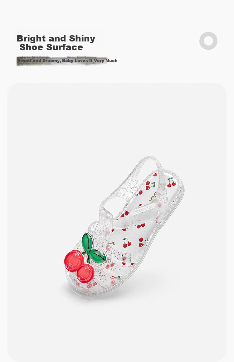 BALABALA Children's Sandals, Girls' Shoes, Summer 2025 Beach Jelly Shoes, Non-Slip Baby Shoes, 209225141004 9