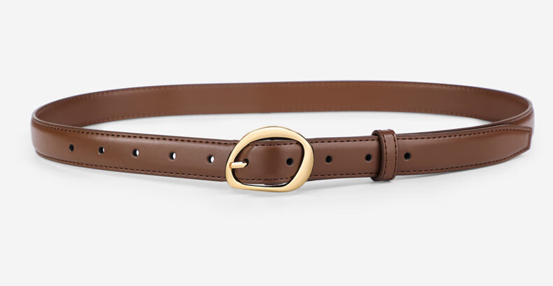 TUCANO Women's Leather Jeans Belt Casual Versatile Pin Buckle Waistband Female Decorative Birthday Gift for Girlfriend 6