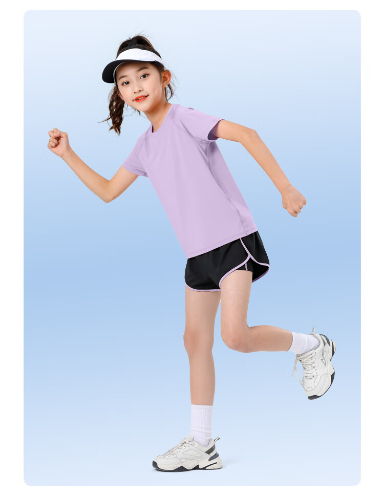 Fandimu [Parent-Child Sports Set] High-Elastic Breathable Adult And Children's Outfit for Running, Badminton, Basketball, Soccer Training Wear 10