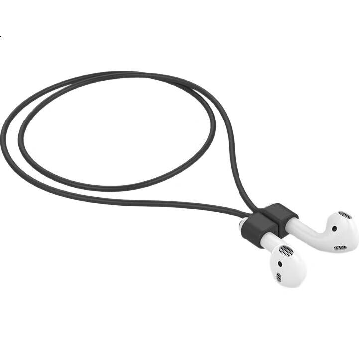 Магнитный противоскользящий ремешок KMaxAI для Apple AirPods 4/3/2 Pro, для беспроводных наушников, черный