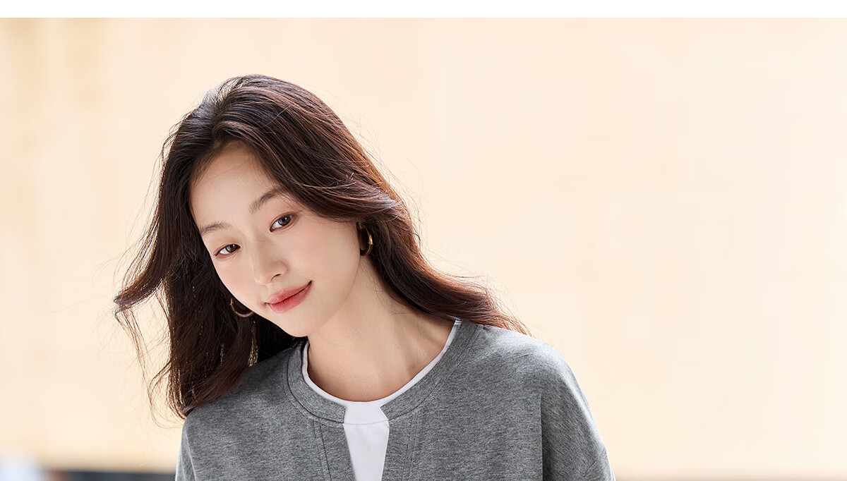 PinCai Women's Casual V-Neck Fake Two-Piece Loose Slim Layered Sweatshirt P53W050 26