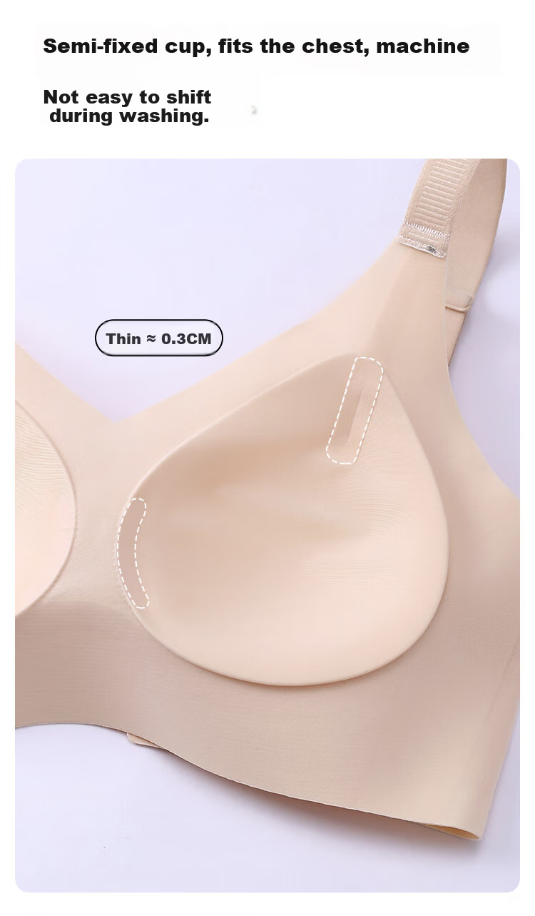 GRACEWELL Spring And Summer Ultra-Thin Cool Breathable Push-Up Bra for Women, Lift And Support, Anti-Sagging, Amino Acid, Seamless Brassiere 8