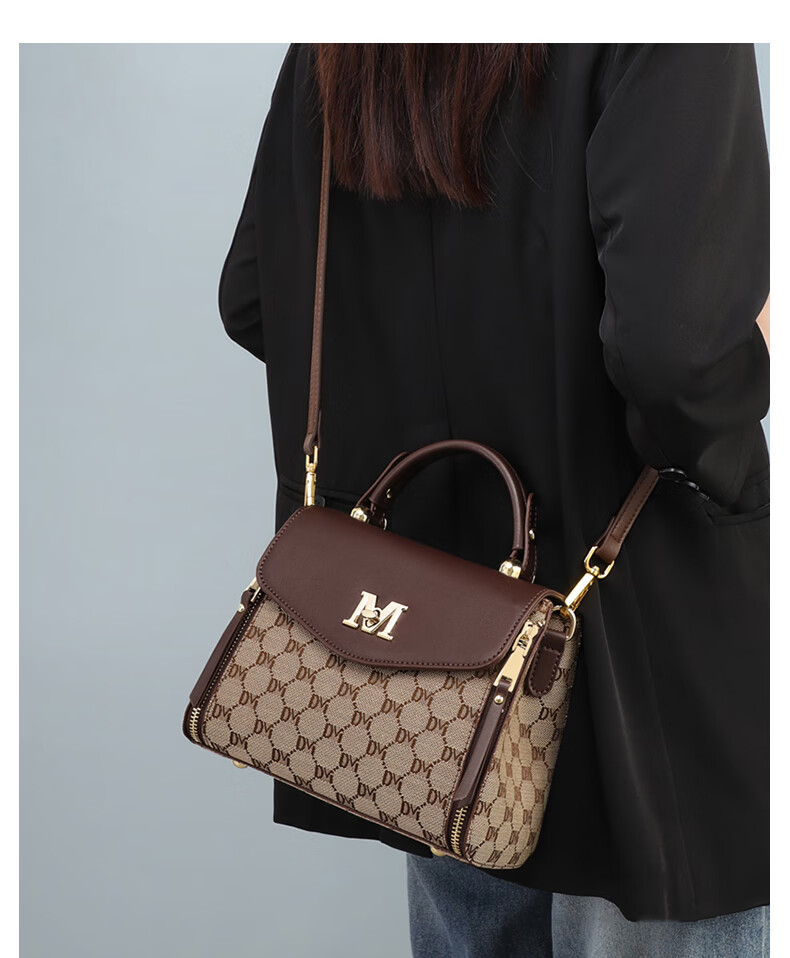 Aiqinghai Handbag, Women's Crossbody Bag, Shoulder Bag, Large Capacity, Light Luxury Brand, Birthday And Mother's Day Gift, Practical Present for Mom 1