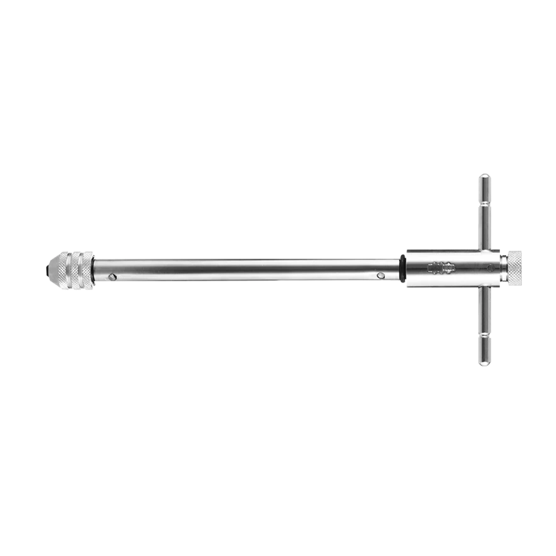 No.1 Factory Manual Tap Wrench Threading Tool Adjustable Ratchet Tap Handle Chuck Extended M3-M8