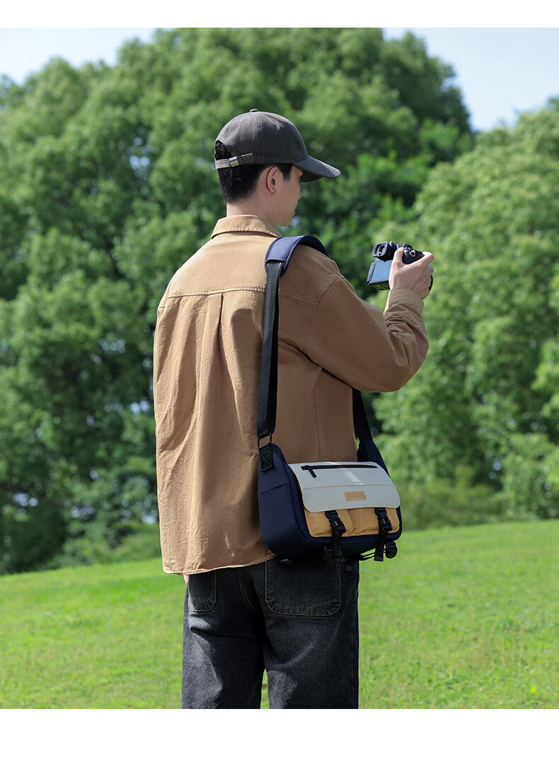 CWATCUN Kaden Single Shoulder Camera Bag Waterproof Outdoor Travel Crossbody Storage Digital Camera Accessory Bag 14