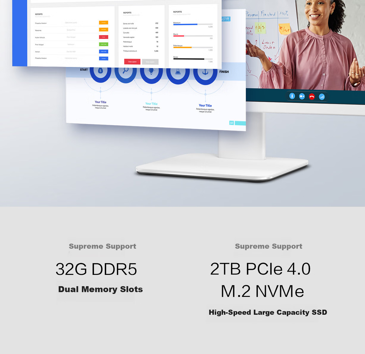 ASUS Dawn All-in-One PC 27-inch High Refresh Rate (Core i5-210H, 16GB DDR5, 1TB SSD, Wireless Keyboard and Mouse, White) 9