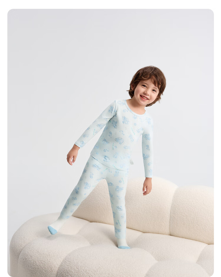 BALABALA Girls' Cotton Thermal Underwear Set Autumn Long Johns for Children Kids Sleepwear 209925169004 5