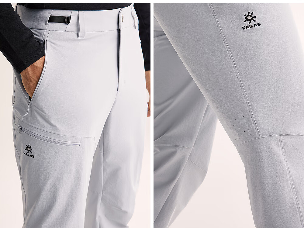 KAILAS Men's T10 Softshell Pants CORDURA Durable Stretch Breathable Outdoor All-Season Heavy-Duty Hiking Windproof Trousers 23