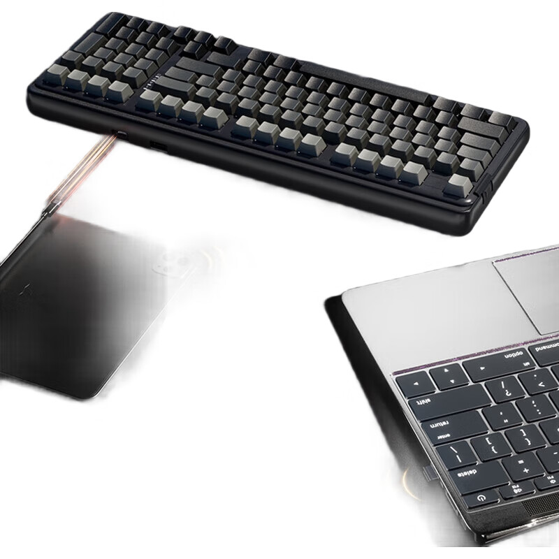 Механическая клавиатура DAREU A98 Professional Edition, 98 клавиш, беспроводная, RGB, белый дым синий