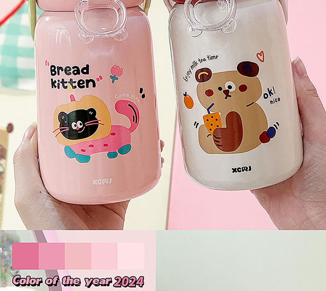 MINISO Sanrio Series 316 Magic Bullet Lid Children's Insulated Cup 500mL Beige 13