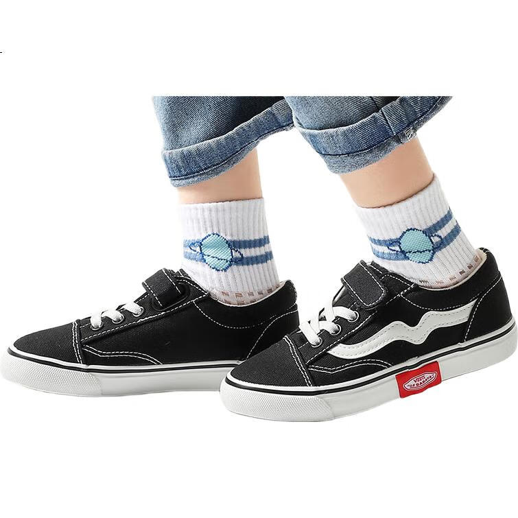 LangSha Children's Socks, Boys' Spring And Summer Thin Mesh Breathable Mid-Calf Cotton Socks, Soft Student Short Socks, 6 Pairs