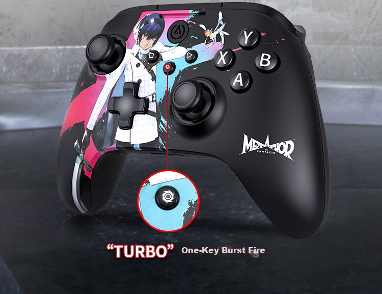 PowerA Wireless Game Controller with Dual Hall High-Precision Joysticks for Steam PC, Android, Xbox, Dark Fantasy Collaboration Edition Black Myth: Wukong Minge Yuanxu Wing 19