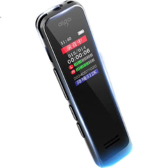 Диктофон Aigo R3315C, 32 ГБ, профессиональная запись, шумоподавление, 60 часов работы
