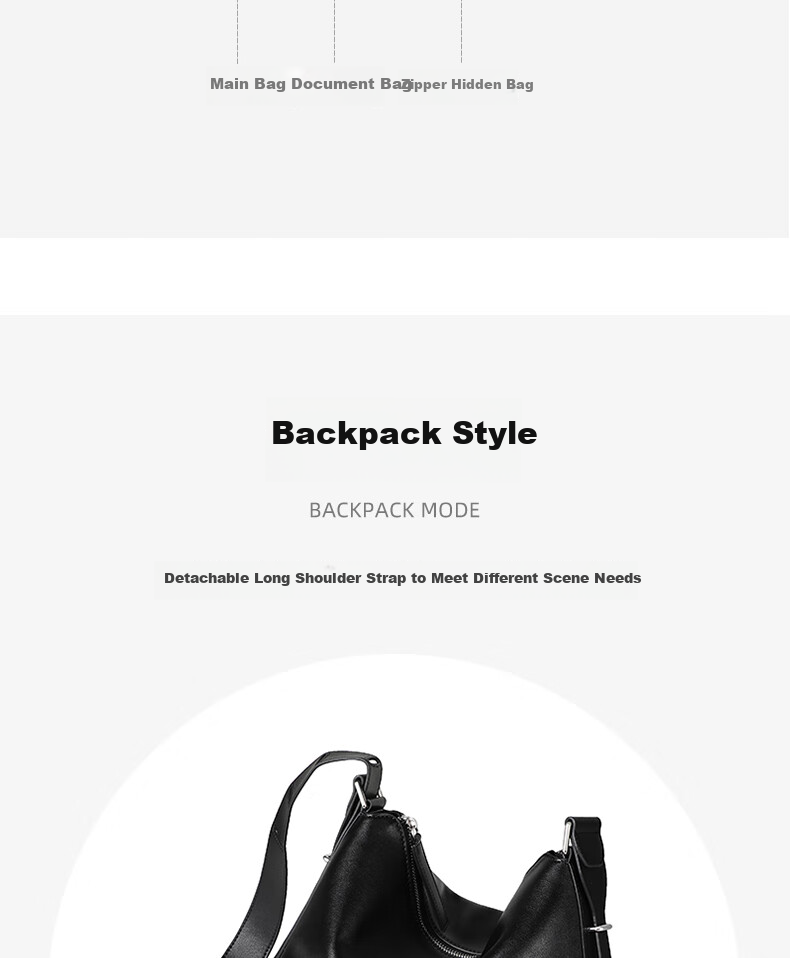 Aiqinghai Leather Handbag, Women's Shoulder Crossbody Bag, Underarm Bag, Fashionable And Stylish, Practical Birthday Mother's Day Gift for Mom 13