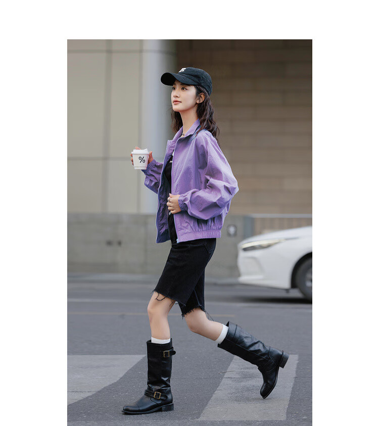 Dme Neon Sweetheart Spring Dopamine Solid Color Zipper Casual Comfortable Loose Fit Short Women's Jacket 11