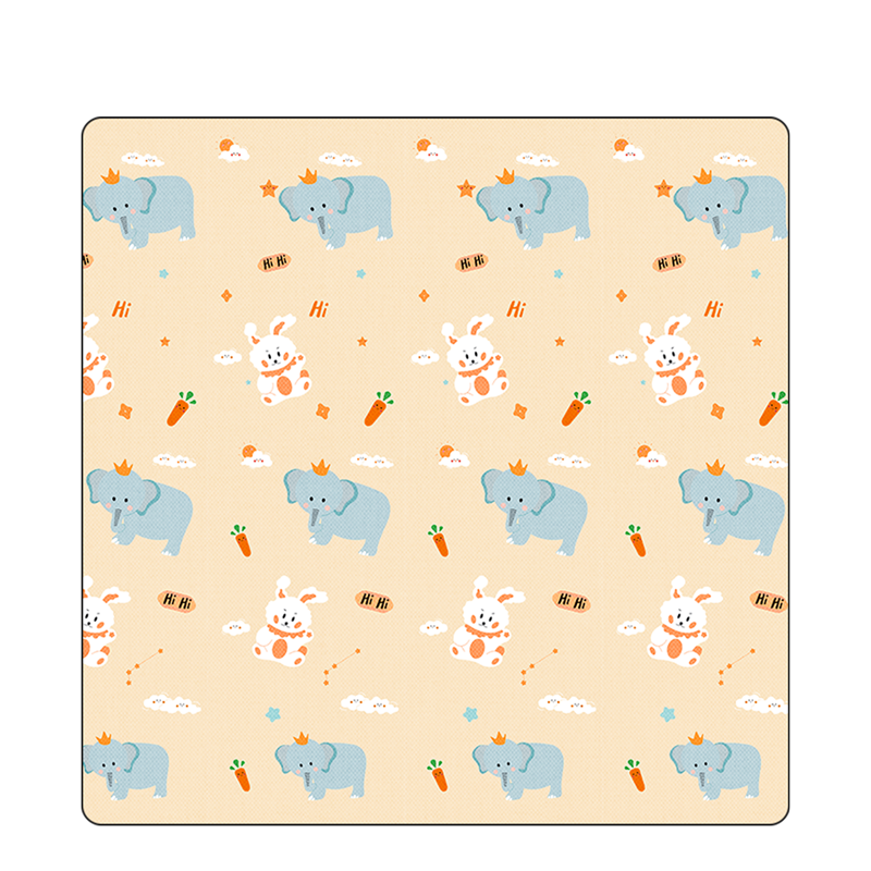 Deli Outdoor Picnic Mat Park Tent Moisture-Proof Camping Mat Ultrasonic Washable Floor Mat Elephant 200*200cm