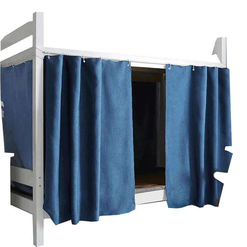 YANYANGTIAN Student Dormitory Three-Sided Full Blackout Bed Curtain 0.9m Bed Lower Bunk with Rope and Hanging Rings