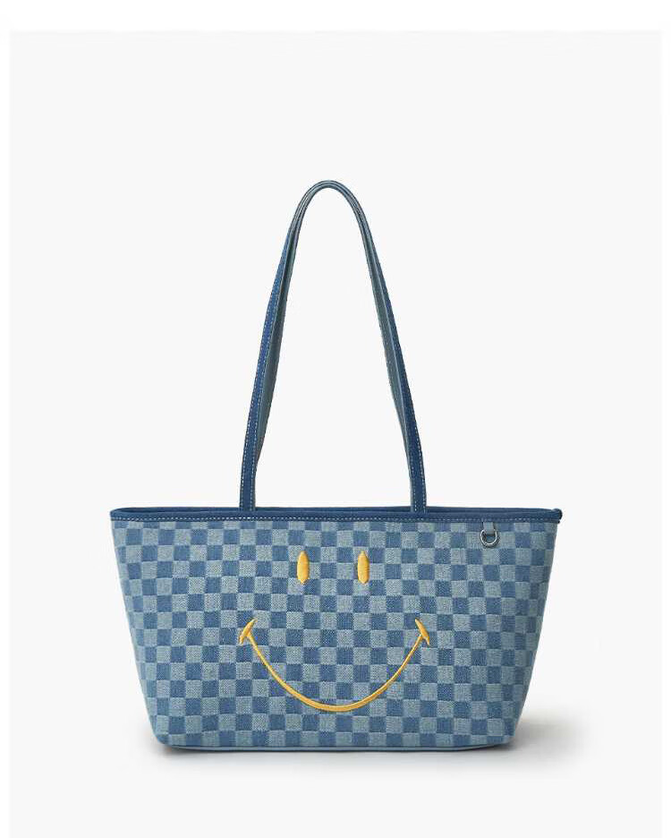 Lee × Smiley Official Smiley Face Collaboration Tote Shoulder Handbag, 38 Women's Day Gift for Girlfriend Or Wife 1