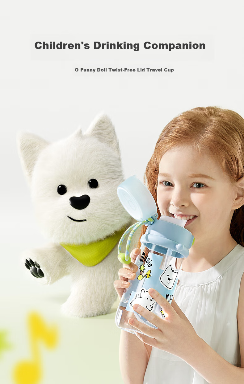 Babycare Children's Water Bottle, Summer Straw Cup, Training Cup, Portable Outdoor Sports Direct Drinking Cup for Kindergarten And School Use 3