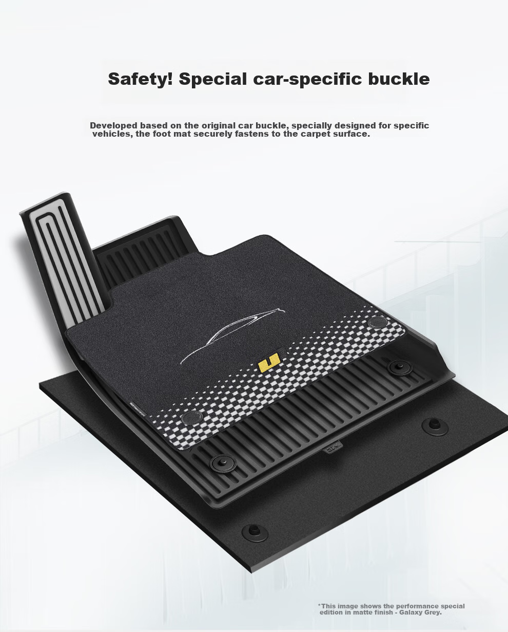 3W Suitable for Xiaomi SU7 Dedicated TPE Car Floor Mats, Front And Rear Trunk Four-Piece Set 8
