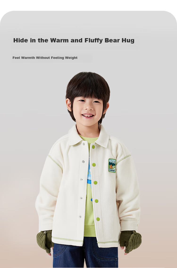BALABALA Children's Jacket, Boys And Girls Baby Outerwear, Autumn Fleece Anti-Static Warm Coat, 209325105201 4