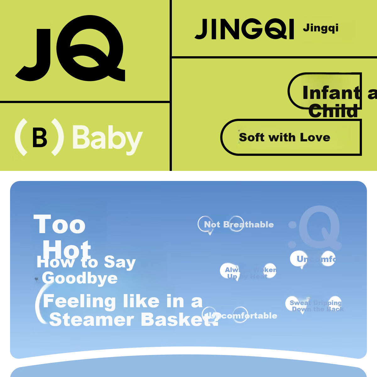 JOYNCLEON Baby Pillow Ice Silk Summer Pillowcase for Infants 0-6 Months Newborn Cloud Pillow, Blue, Jzt155165 1