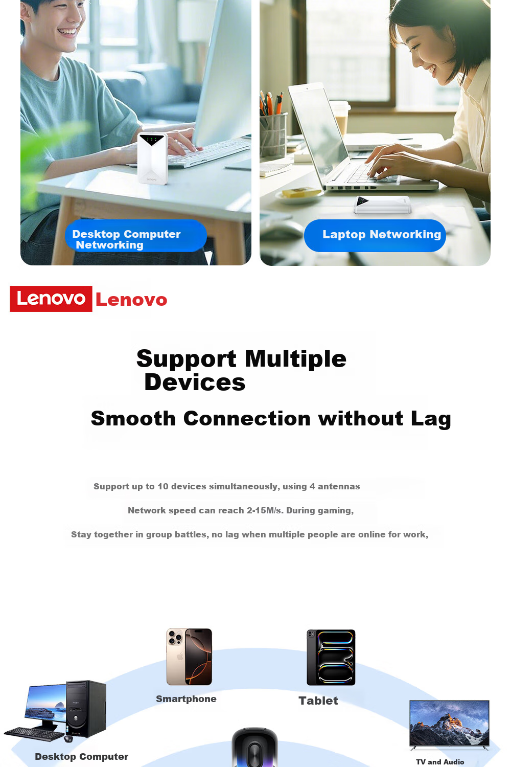 Lenovo Portable WiFi 6 5G 4G Wireless Mobile Universal Data SIM Card Unlimited Travel Network Car Router Laptop 2026 New Nationwide 13