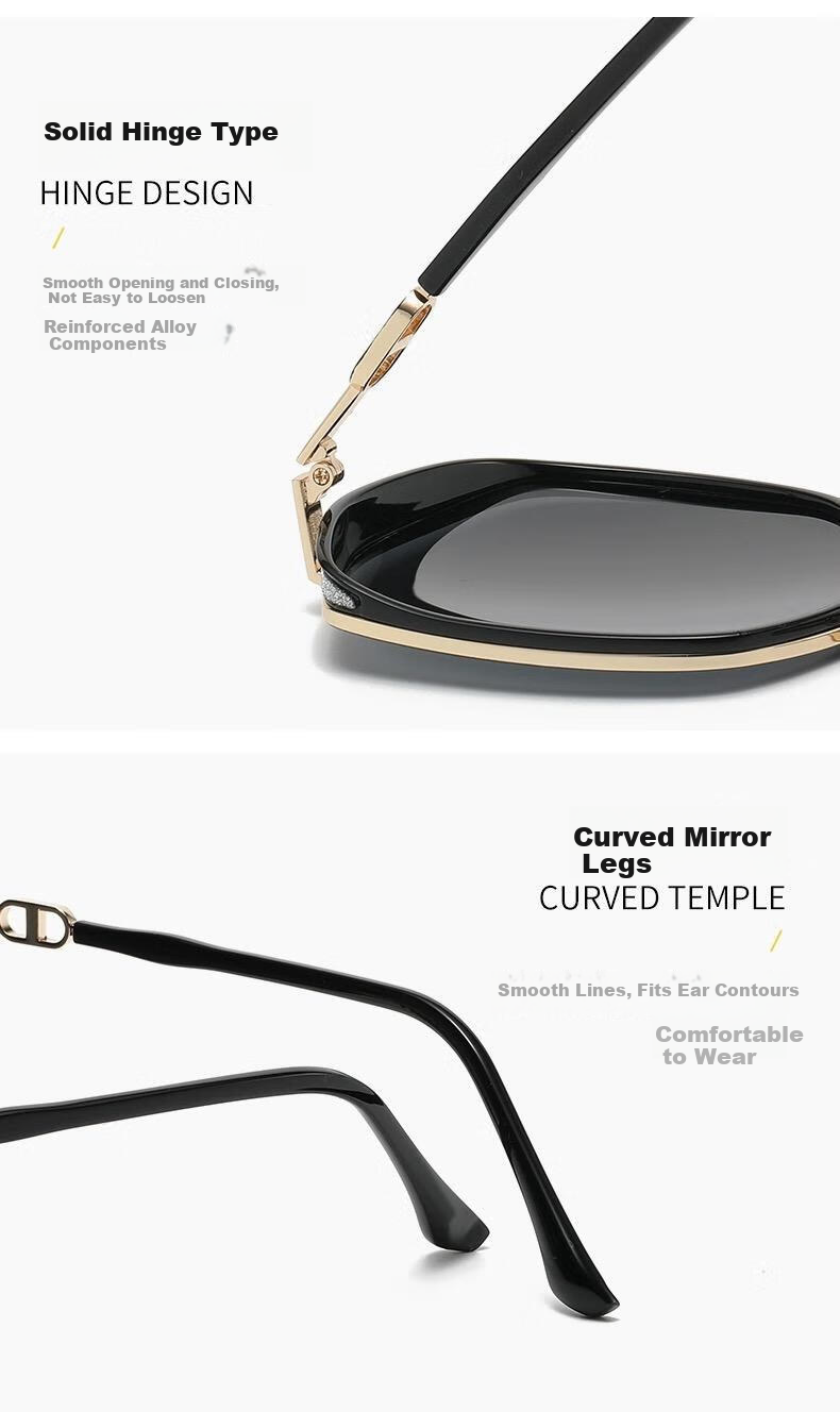 FESETE Sunglasses for Women, Polarized Sunglasses, UV Protection, Large Face Slimming Effect, Back to School 5
