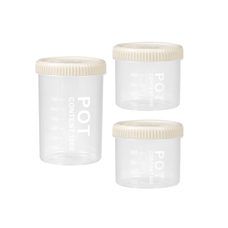 Baijie Five-Grain Sealed Jar Food-Grade Moisture-Proof Dry Nut Coffee Bean Tea Leaf Container Rice Bucket Plastic Storage Jar Three-Piece Set